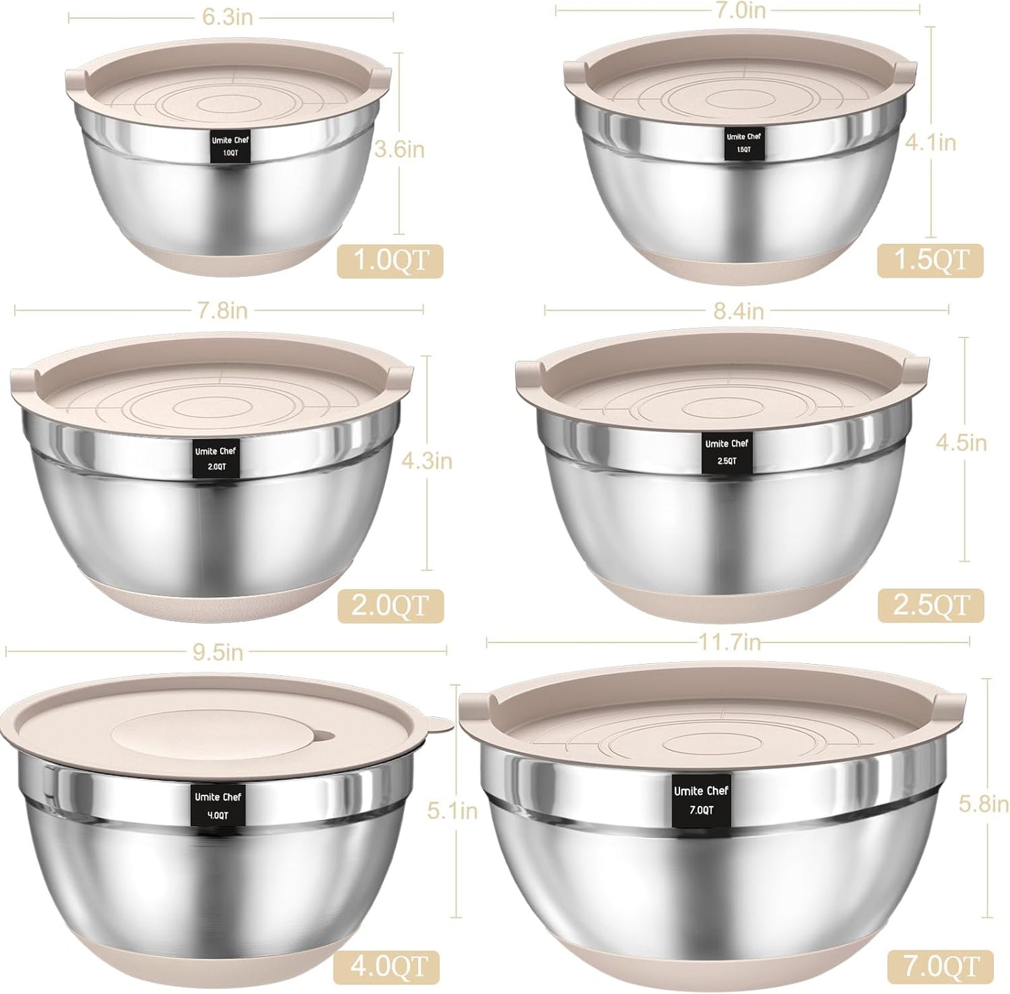 Stainless Steel Mixing Bowl Set