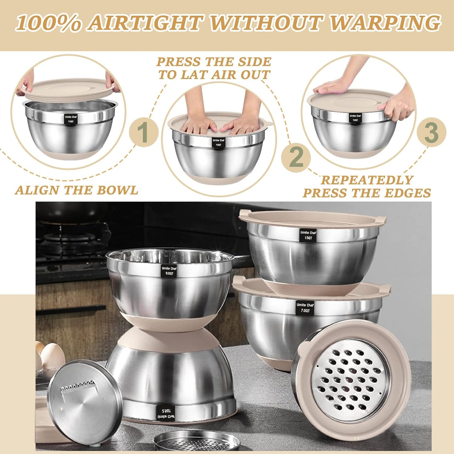 Stainless Steel Mixing Bowl Set